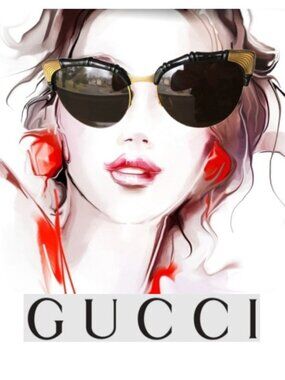 GUCCI Sunglasses GG0661S Bamboo Cat Eye Black Gold Authentic NEW w Box & Bags